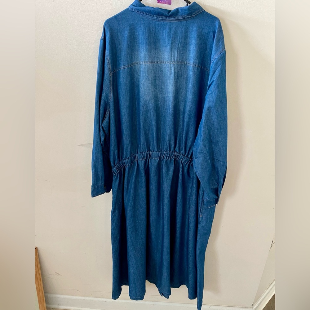 Brand New Denim Long Sleeve Dress Sz 30/32 - Picture 14 of 17